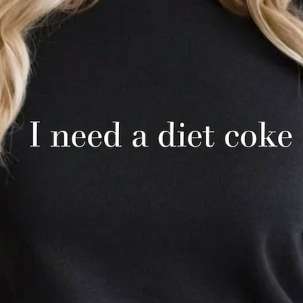 Diet Coke Sweatshirt Retro Vintage Funny Soda Meme Crewneck Graphic Fan Gift 05 - Picture 2 of 5